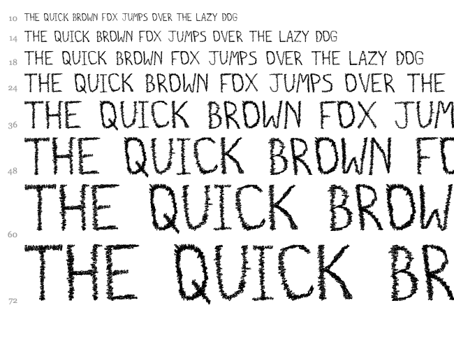 Distrogrunge TFB font waterfall